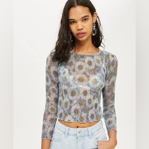 topshop daisy top